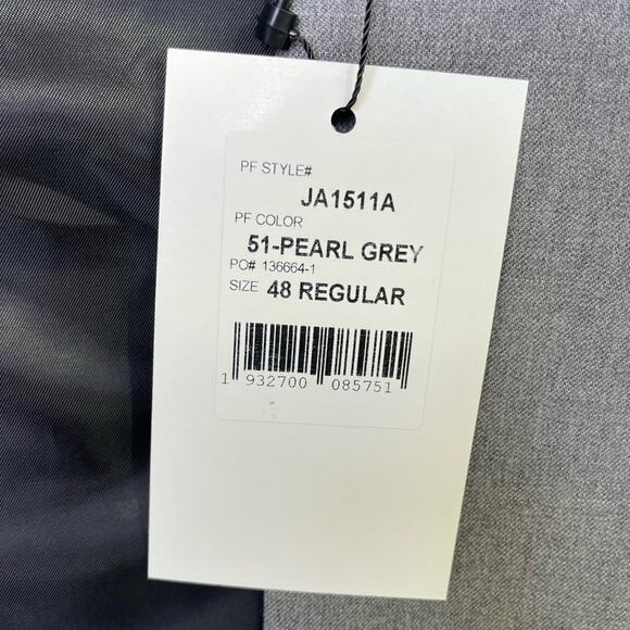 Paul Fredrick Grey Blazer Sports Coat 48R NEW WITH TAGS Wool Single Vent Jacket - Picture 10 of 12